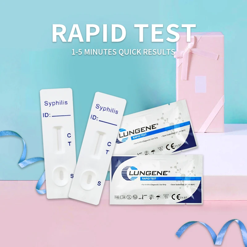 Кассета для быстрого теста на сифилис тест венерейные заболевания полоска кровь
