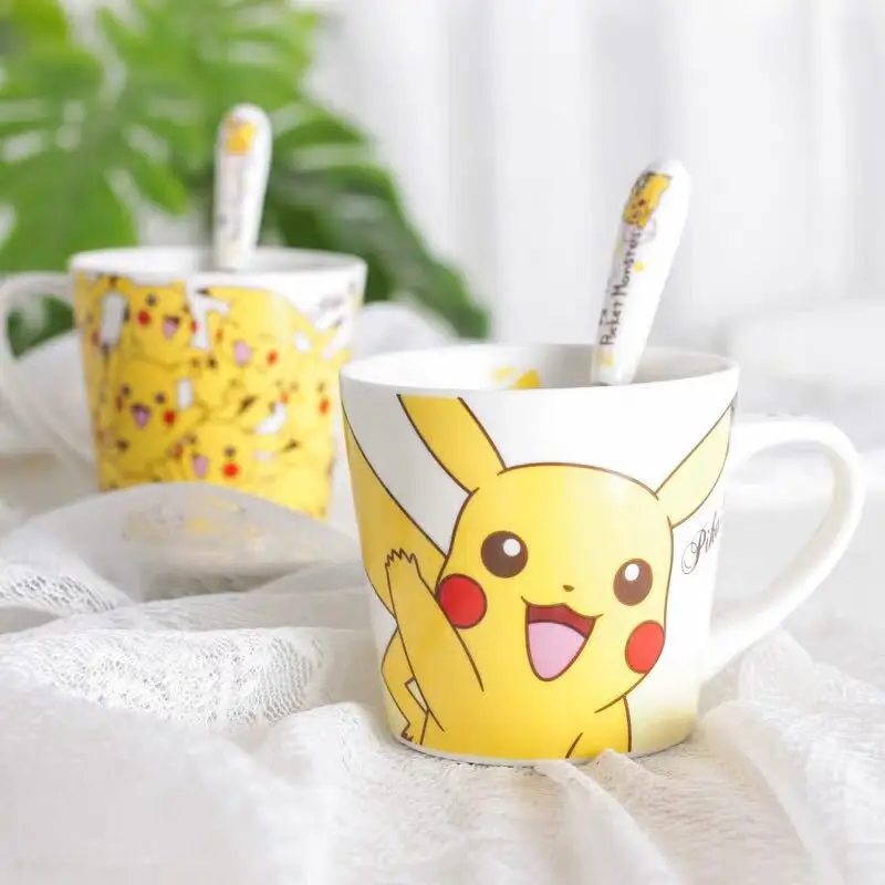 Керамическая кофейная чашка с изображением покемона Пикачу кружка для дома