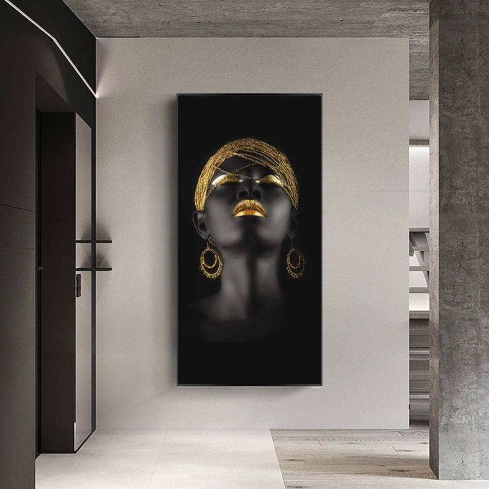 Картина на холсте с Африканской сексуальной женщиной настенные плакаты и принты
