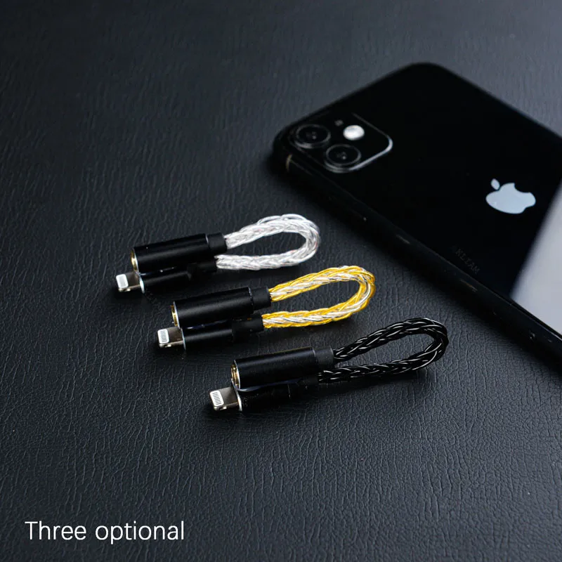 

AkLIAM MFI C101 Lightning to 3.5mm Headphone Decoding HIFI Adapter for iPhone iPad