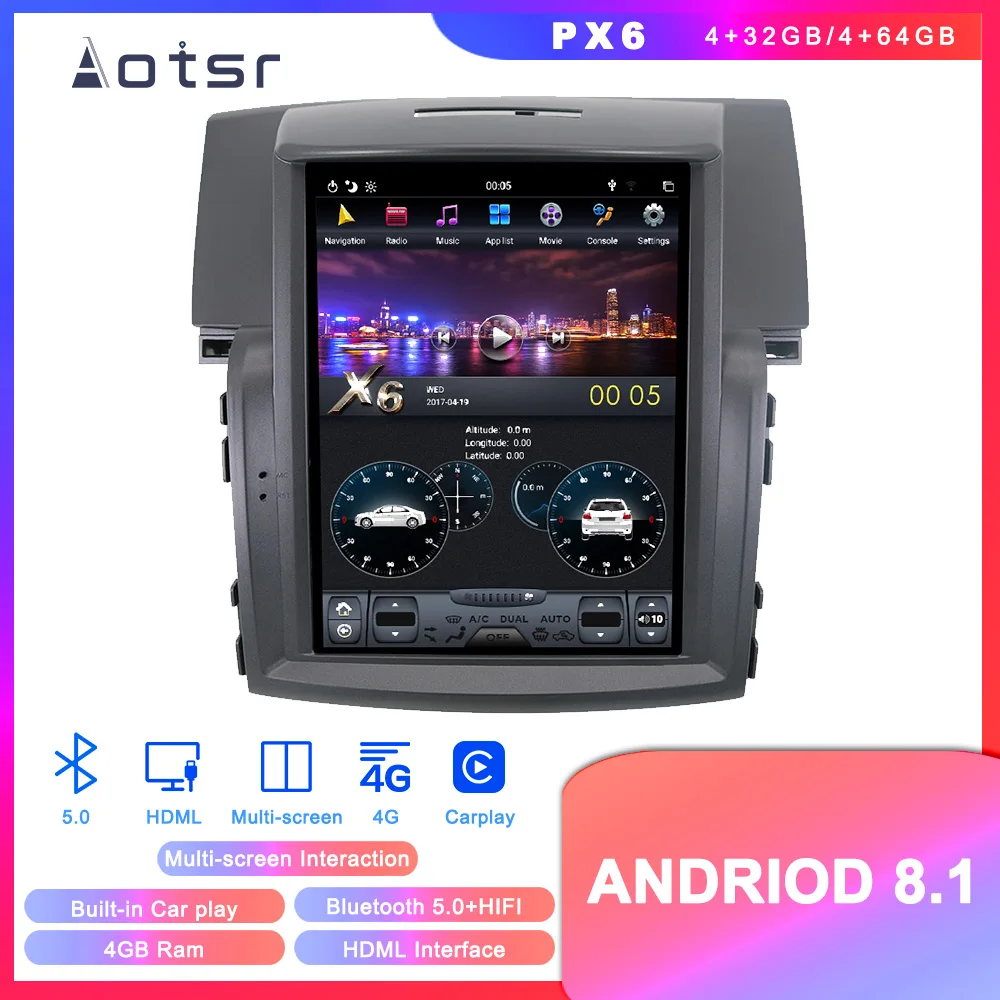 Автомобильный мультимедийный проигрыватель Tesla Style Android 8 1 gps-навигация DVD для