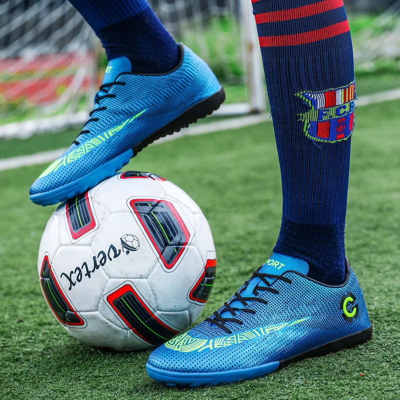 Мужские тренировочные футбольные бутсы, брендовые уличные удобные кроссовки высокого качества, Нескользящие футбольные кроссовки для взрослых