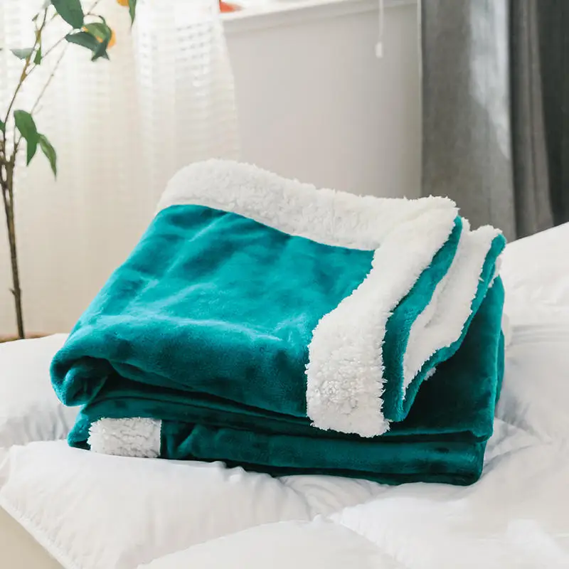 Мягкое одеяло для кровати Коралловая флисовая тёплая простыня покрывало