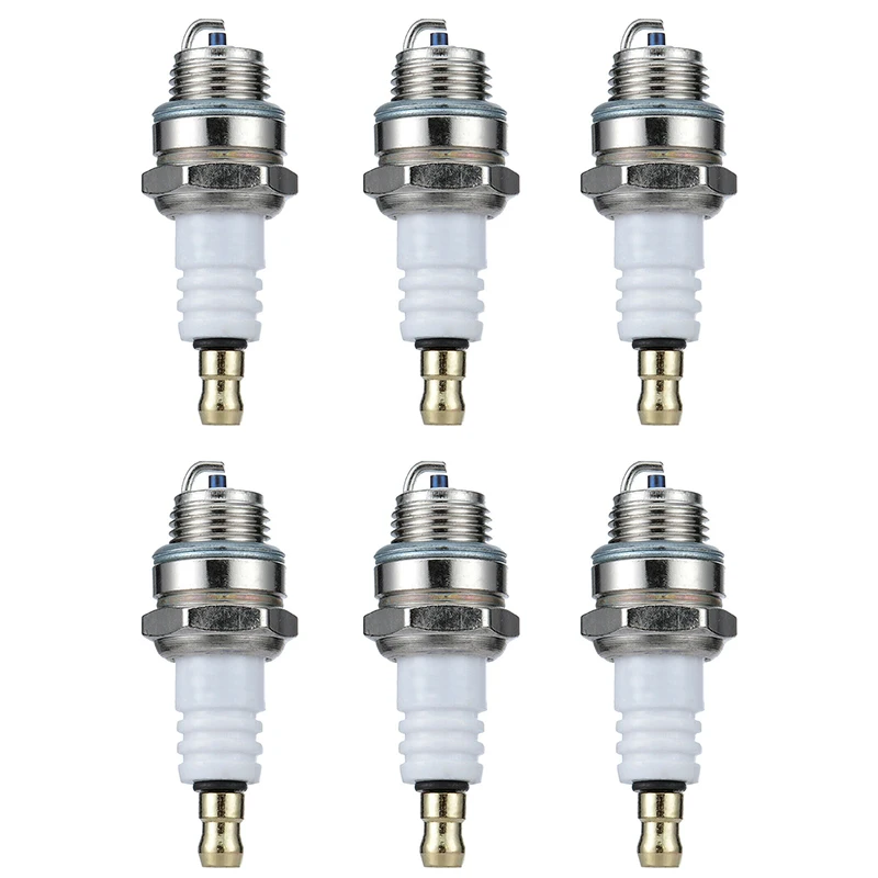 6x свечи зажигания Замена ДЛЯ Briggs & Stratton RJ19LM BR2LM двигатель для газонокосилки|Детали