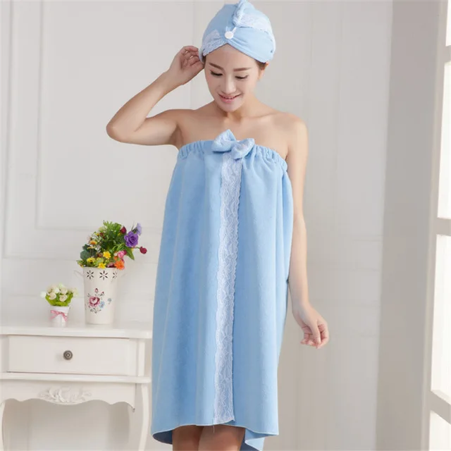 Набор полотенец из микрофибры модная кружевная юбка с оборкой на груди