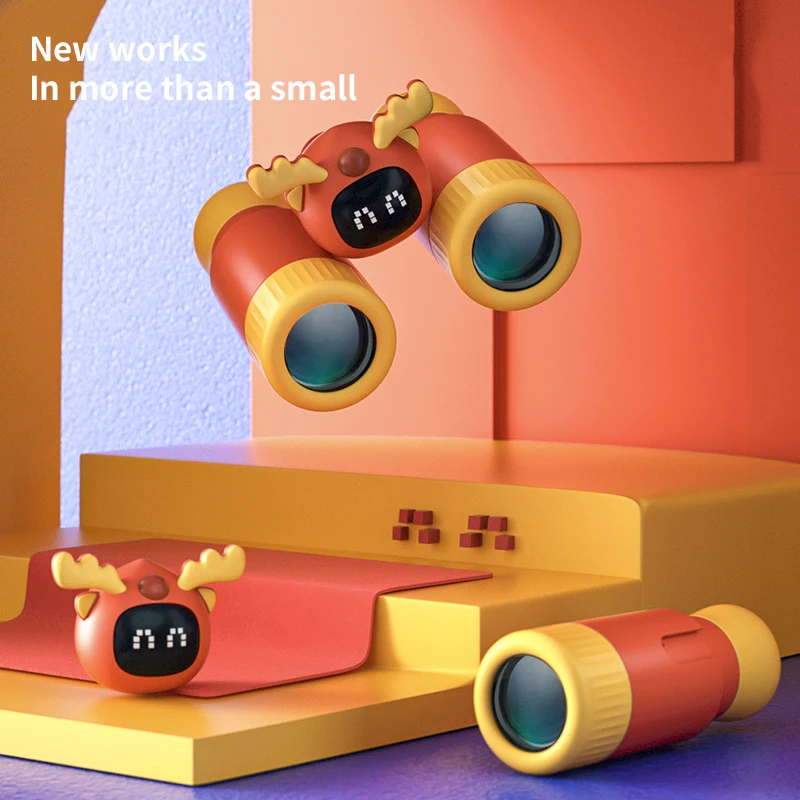 

Children Outdoor Explorer Kit With Lanyard Detachable Monocular Telescope Mini Toys HD Lens Birthday Binoculars For Kids Gift