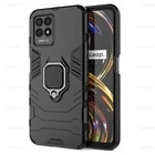 Чехол Realmi 8i Hybrid Armor Kickstand с металлическим кольцом для пальца, ударопрочный чехол Realme8i Kingdom Relme 8i 8 i i8