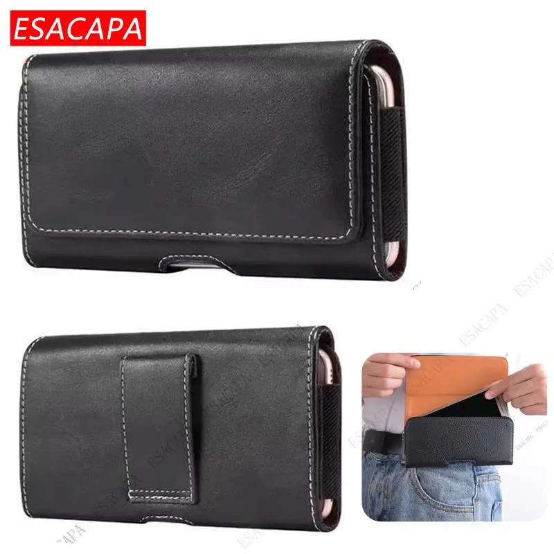 waist holster flip phone bag for xiaomi mi civi mix 4 11 lite 10t pro belt clip pouch leather case for xiaomi poco m3 pro x3 nfc free global shipping