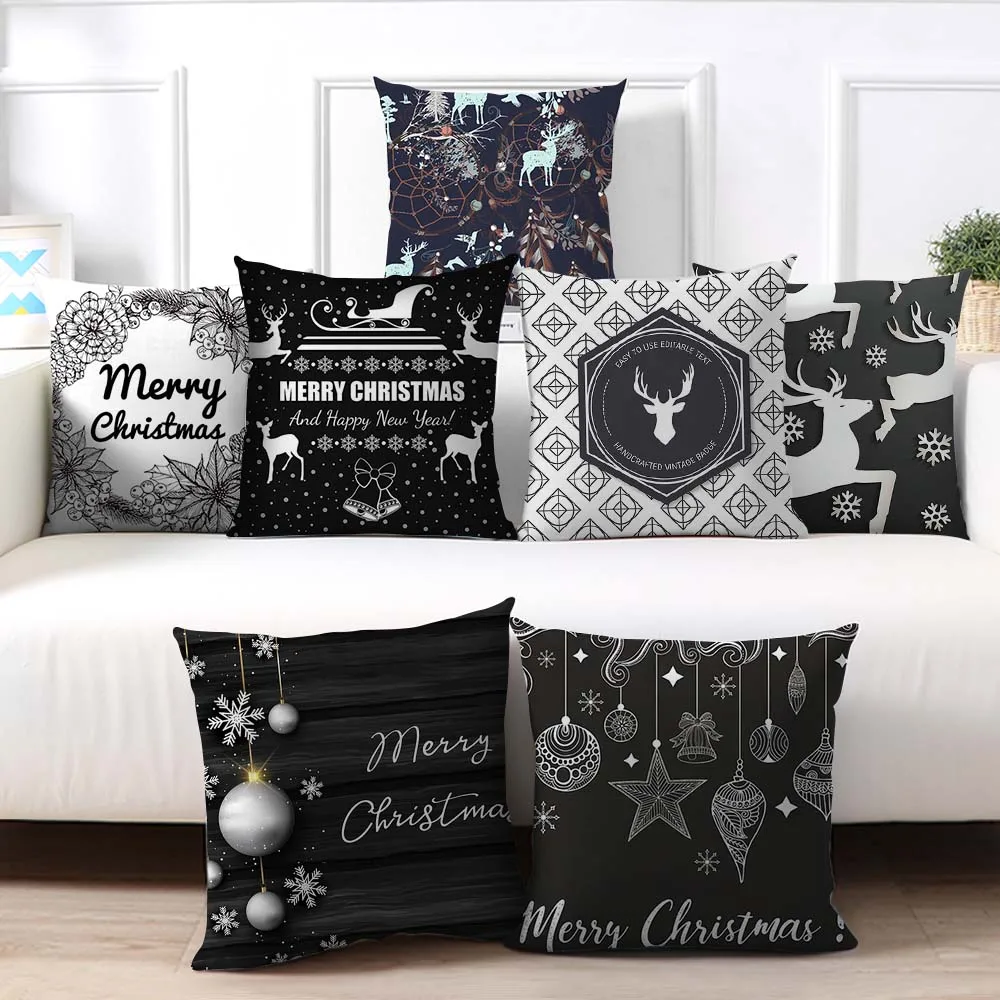 Чехол для подушки Fuwatacchi с надписью &quotMerry Christmas&quot|Наволочки| |