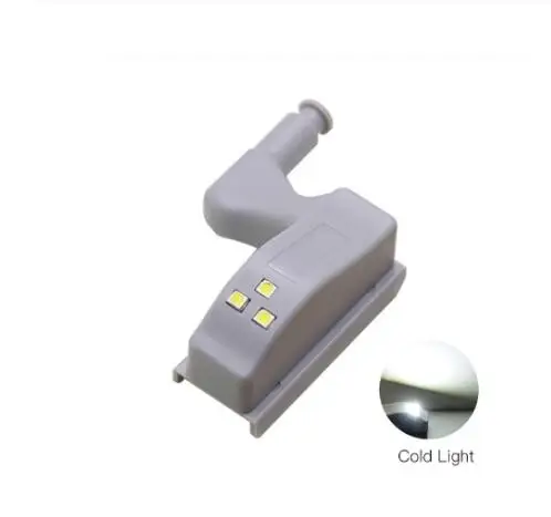white 1 PCS LED Under Cabinet Light Universal Wardrobe Light Sensor Led Armario Inner Hinge Lamp For Cupboard Closet Kitchen christmas - Цвет: white