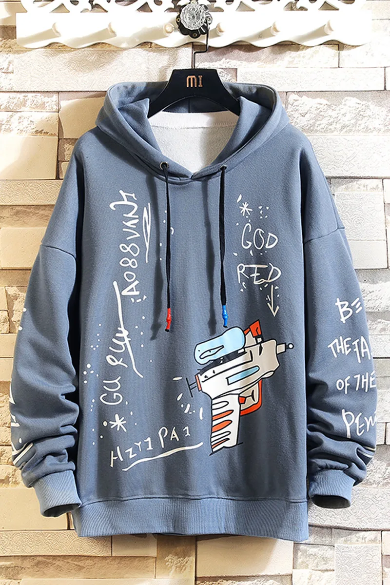 

H24 55% cotton 45% polyester spring new style hooded mens hoodies and sweatshirts fashion brand clothing hoodies men