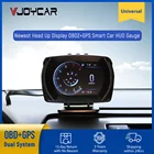 Vjoycar V62 2022 новейший Автомобильный дисплей OBD2 + GPS умный автомобильный HUD датчик охранной сигнализации вода и температура масла. CVT. Турбо обмин