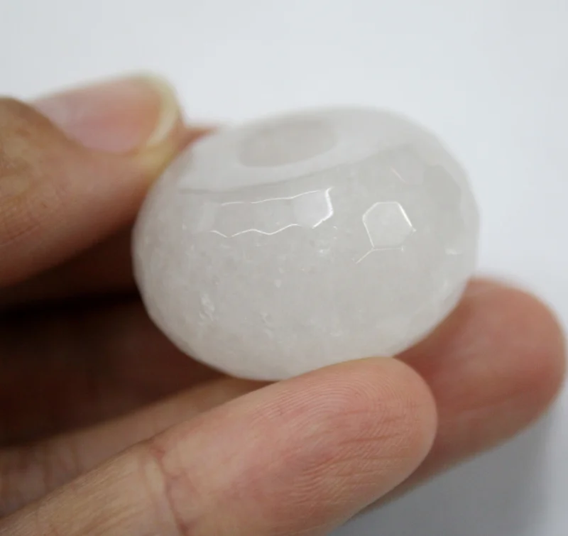 

10pcs/ Faceted Big Hole pendant for Jewelry Making Natural opal Stone 28*17mm Women Men necklace Pendant Accessories