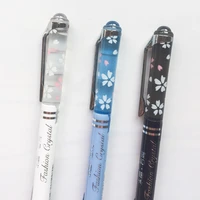 2x crystal flower mechanical automatic pencil school office supply student stationery 0 5mm