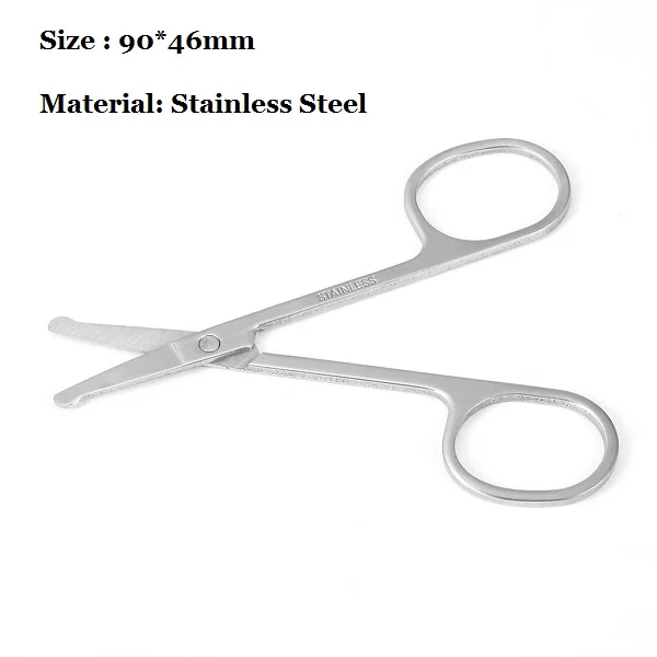 nose hair scissors Электрический триммер для ушей в носу, бритва, клипер, очиститель для бритья, выскабливание, Коррекция бровей, безопасный уход за лицом, бритвенное устройство - Цвет: nose hair scissors