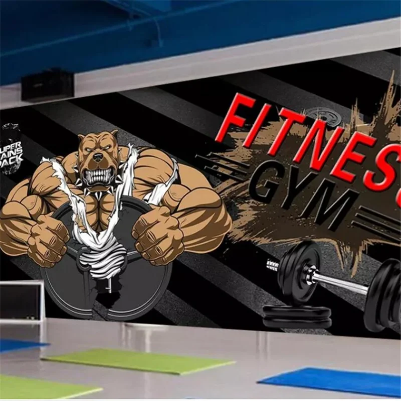 Пользовательские обои wellyu черный фон фотообои для бодибилдинга фотообои|Обои| |