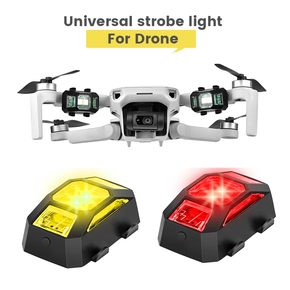 

FPV/ Mini 2 Universal Strobe Light Rechargeable Colorful Flashing Signal Arm Light for DJI FPV/ Mini Air/ 2 Drone Accessories