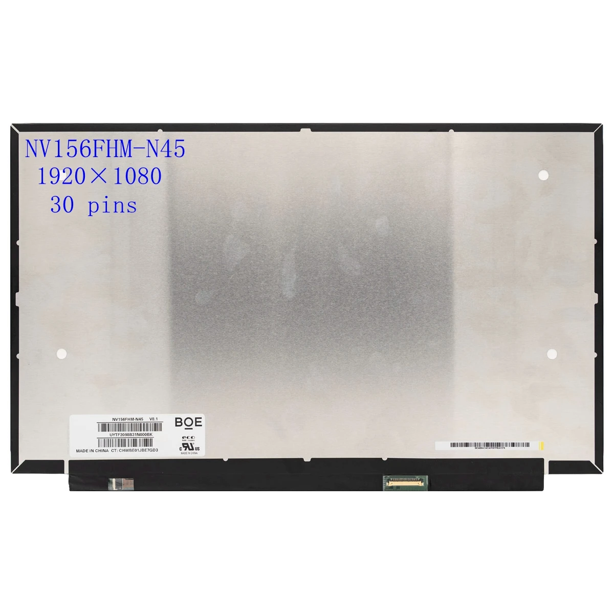 

15,6-дюймовый ноутбук IPS ЖК-экран NV156FHM-N45 Matte Matrix панель дисплея FHD 15,6x1920 30pin eDP