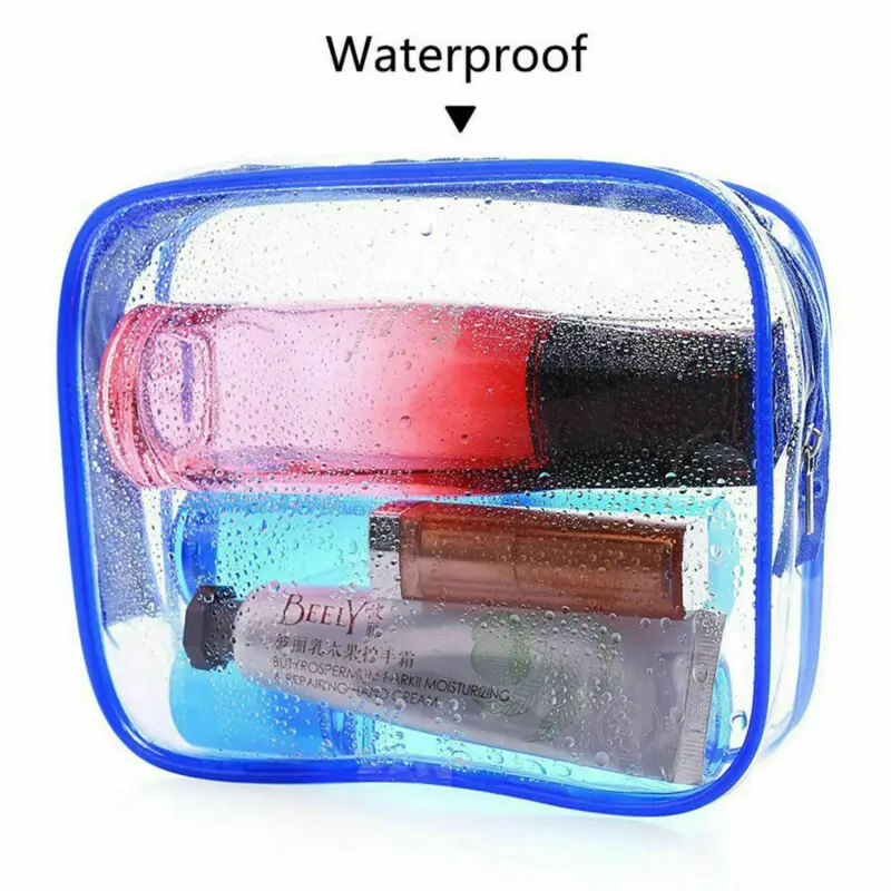 Прозрачная косметичка для макияжа из ПВХ 3 шт. чехол туалетных принадлежностей