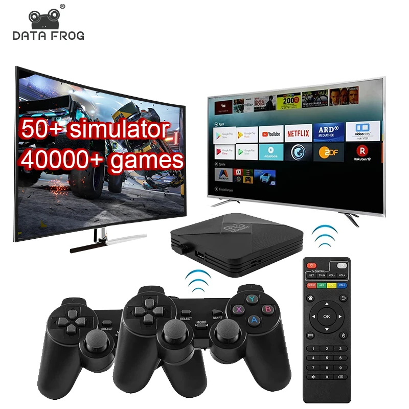 

Приставка Игровая Беспроводная DATA FROG, 4K HDMI, 40000 + игр