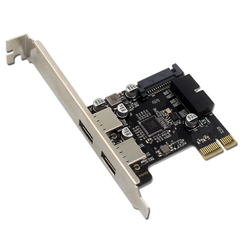 

Плата расширения PCIE-USB3.0 четырехпортовая, 19Pin/20Pin, поддержка порта расширения PCI-E X1, совместима со слотом X4/X8/X16