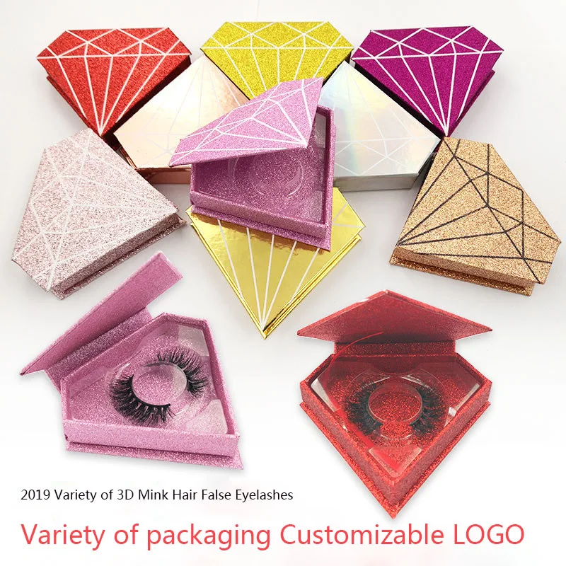 Новинка 2019 1 пара 3D норковые накладные ресницы настраиваемый логотип мягкое