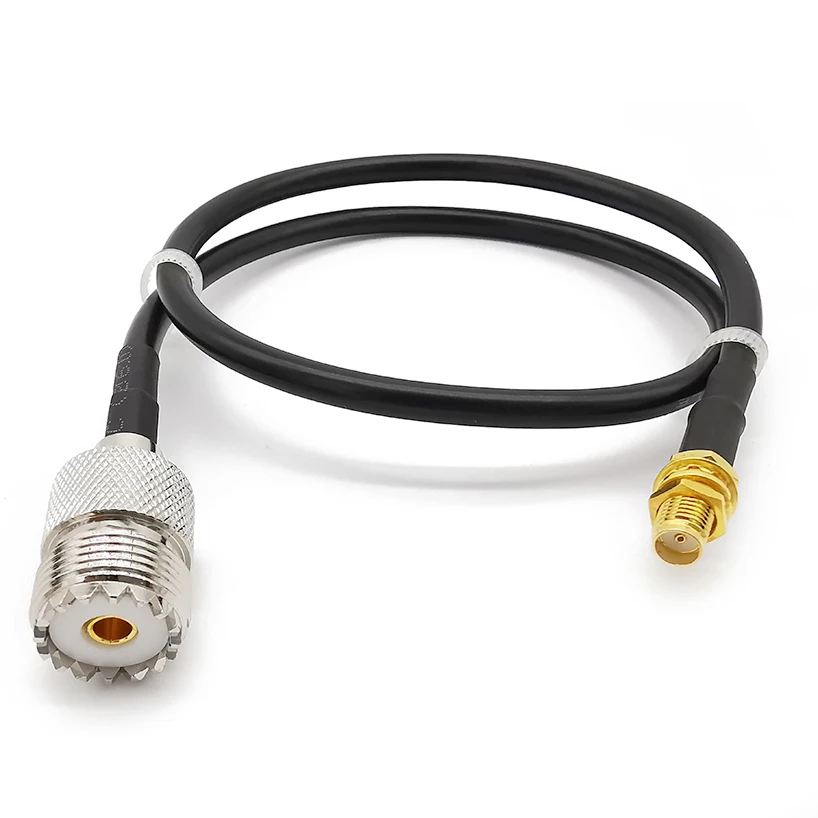 Адаптер для радиоантенны гнездо SMA в UHF SO239 PL259 RF коаксиальный RG58/LMR195 фоторазъем
