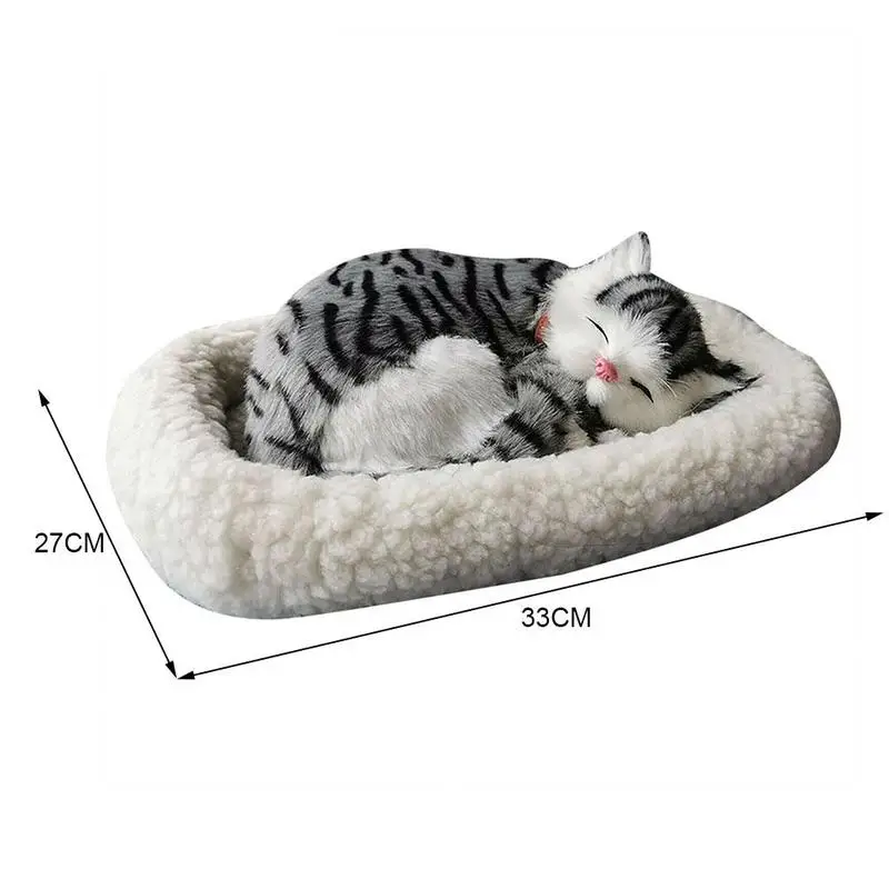 

Breathing cat simulation cat model decoration plush sleeping dog