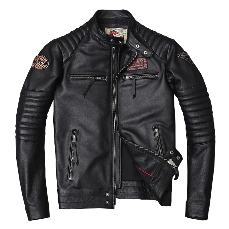 Новинка Воловья кожа велосипедная Джерси мотоциклетная куртка из натуральной