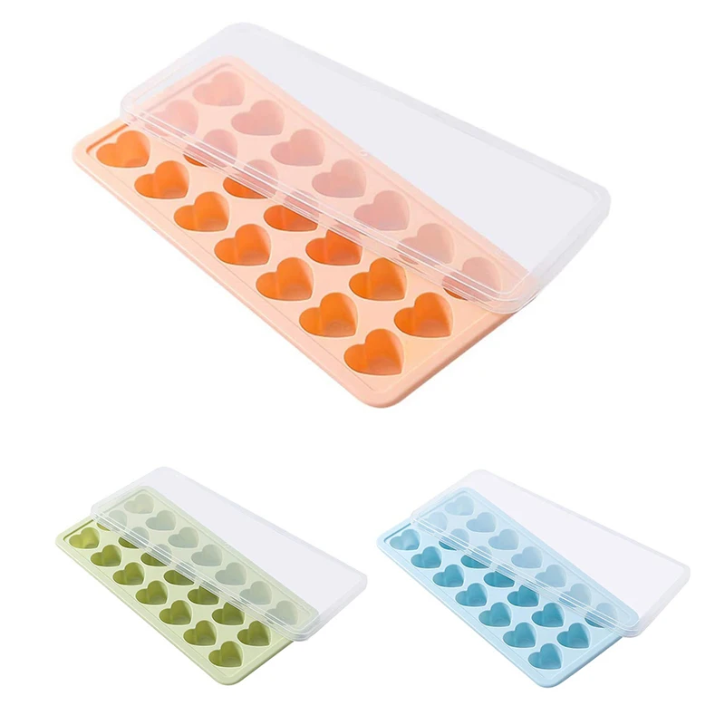 Силиконовая квадратная форма для льда в форме сердца силиконовая 21 со съемной