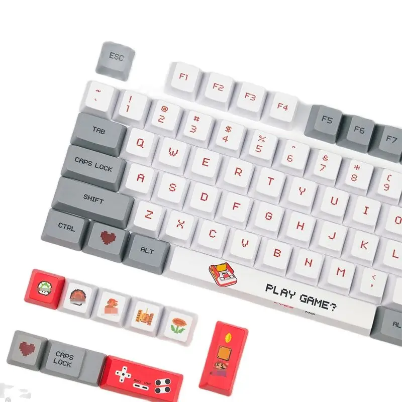 

Anime Retro Keycap PBT Keyboard Keycap OEM Profile Sublimation Mechanical Keyboard Key Caps Compatible MX Switch
