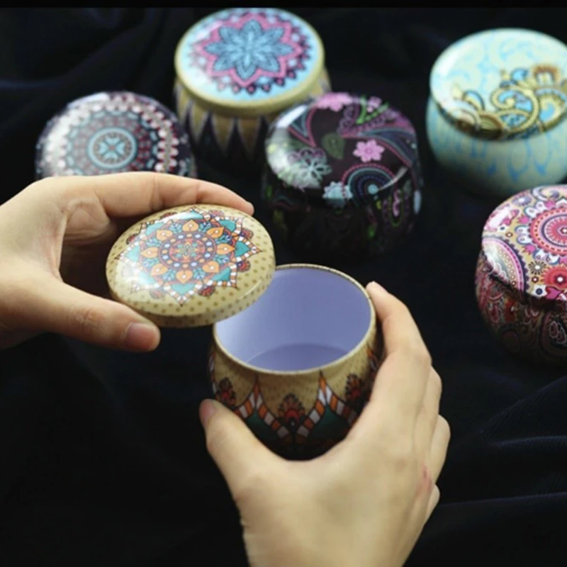 Жестяная коробка сделай сам для свечей металлическая конфет печенья мусса торта