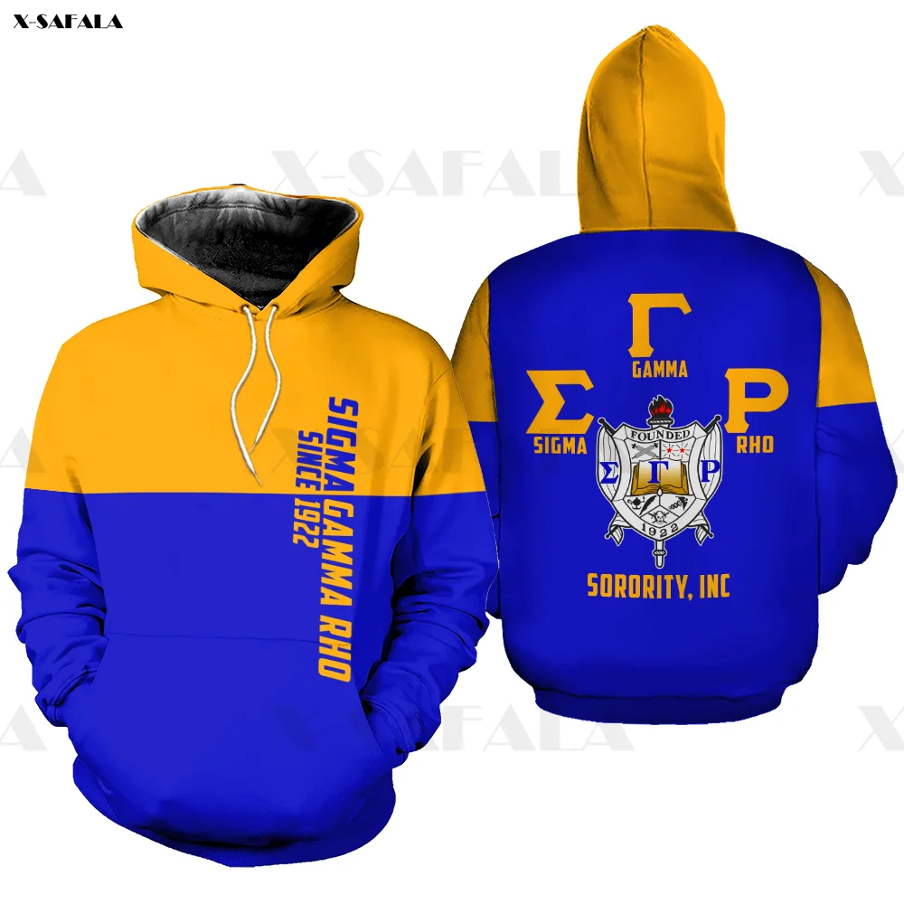 

2022 ΣΓΡ Sigma Gamma Rho Girl Reactivation Day 3D Printed Hoodie Man Women Outwear Zipper Pullover Sweatshirt Casual Jersey