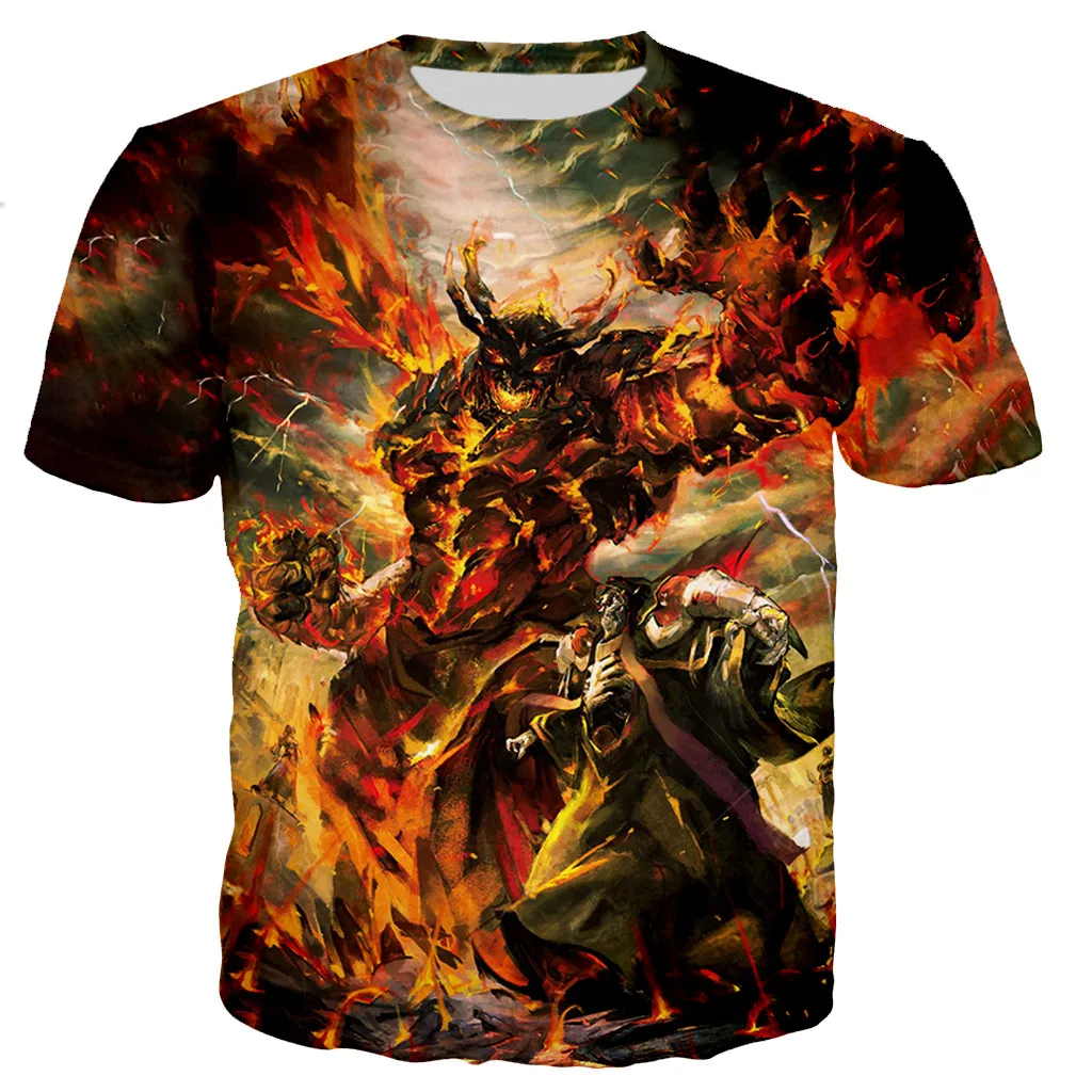 

Overlord T Shirts Men/women 3D Overlord Printed T-shirt Fashion Casual Harajuku Style T-shirt Trendy Streetwear Tops
