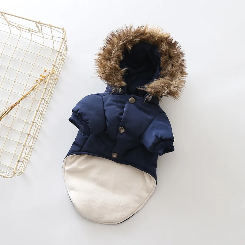 Зимняя куртка для собак одежда домашних животных ветрозащитная пуховое пальто