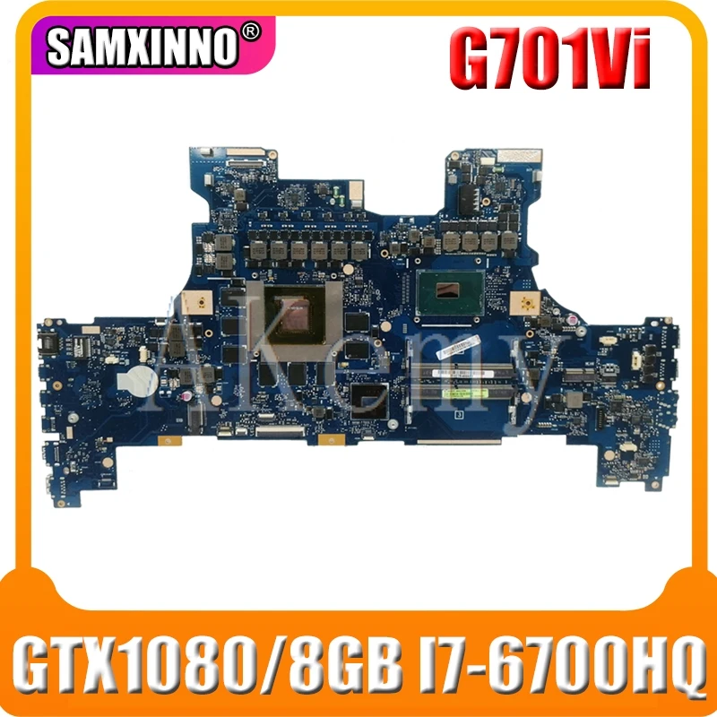

ROG G701VI Motherboard REV2.0 Mainboard For Asus ROG G701 G701V G701VI Laptop Motherboard Test OK I7-6700HQ CPU GTX1080/8GB