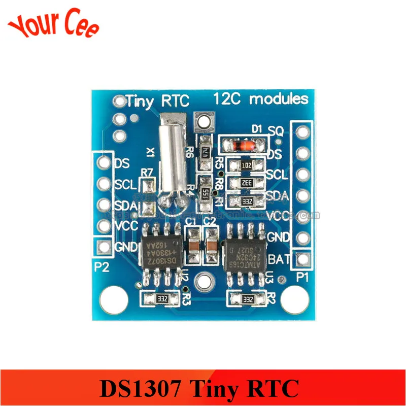 DS1307 часы крошечные RTC I2C модули 24C32 модуль памяти без батареи |