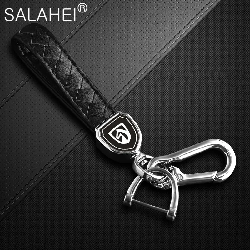 

Metal Detachable Horseshoe Buckle Leather Car Key Chain For Baojun 510 730 360 560 RS-5 530 630 1Pcs/set Auto Goods Accessories