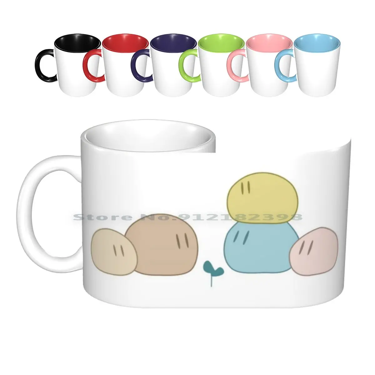 

Dango Family Ceramic Mugs Coffee Cups Milk Tea Mug Clannad After Story Dango Daikozoku Family Dumpling Baby Mother Father Love