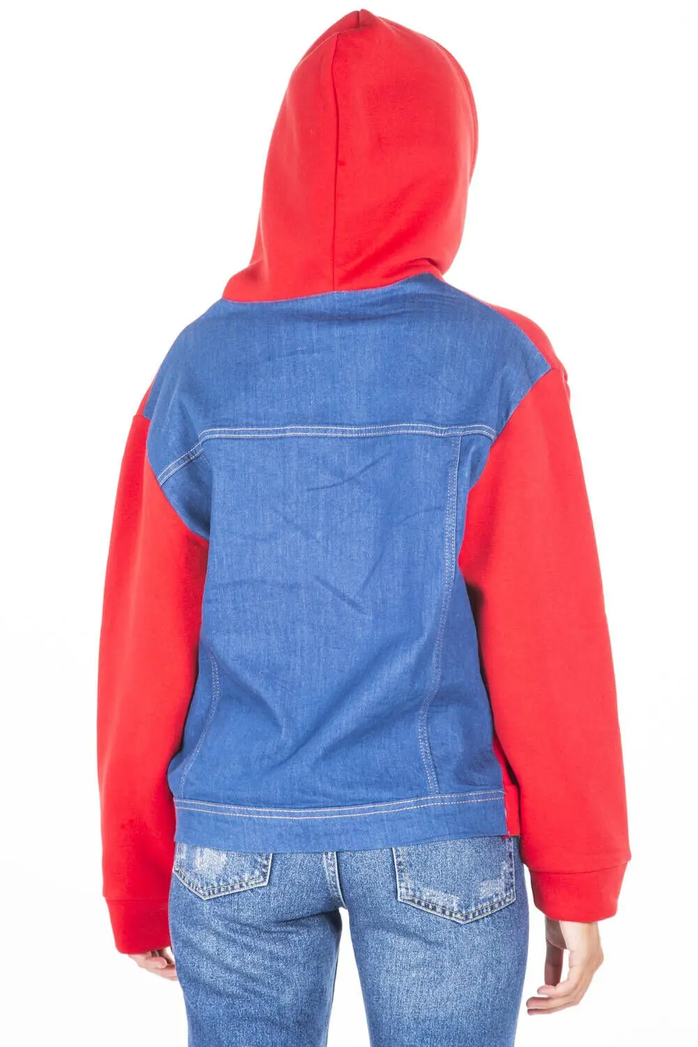 

Kaponlu Krmz Kadn Sweatshirt