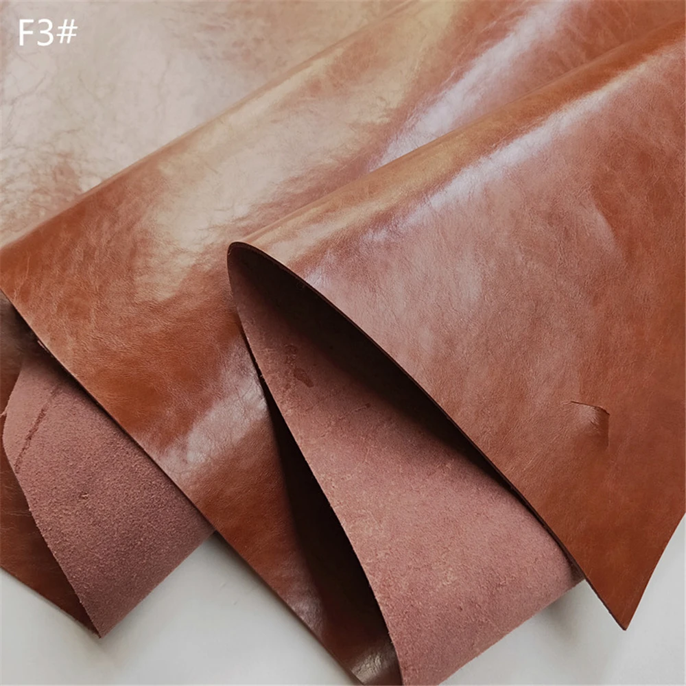 Натуральная Воловья кожа с воском для ручной работы кожаная ткань Crazy Horse вощеная