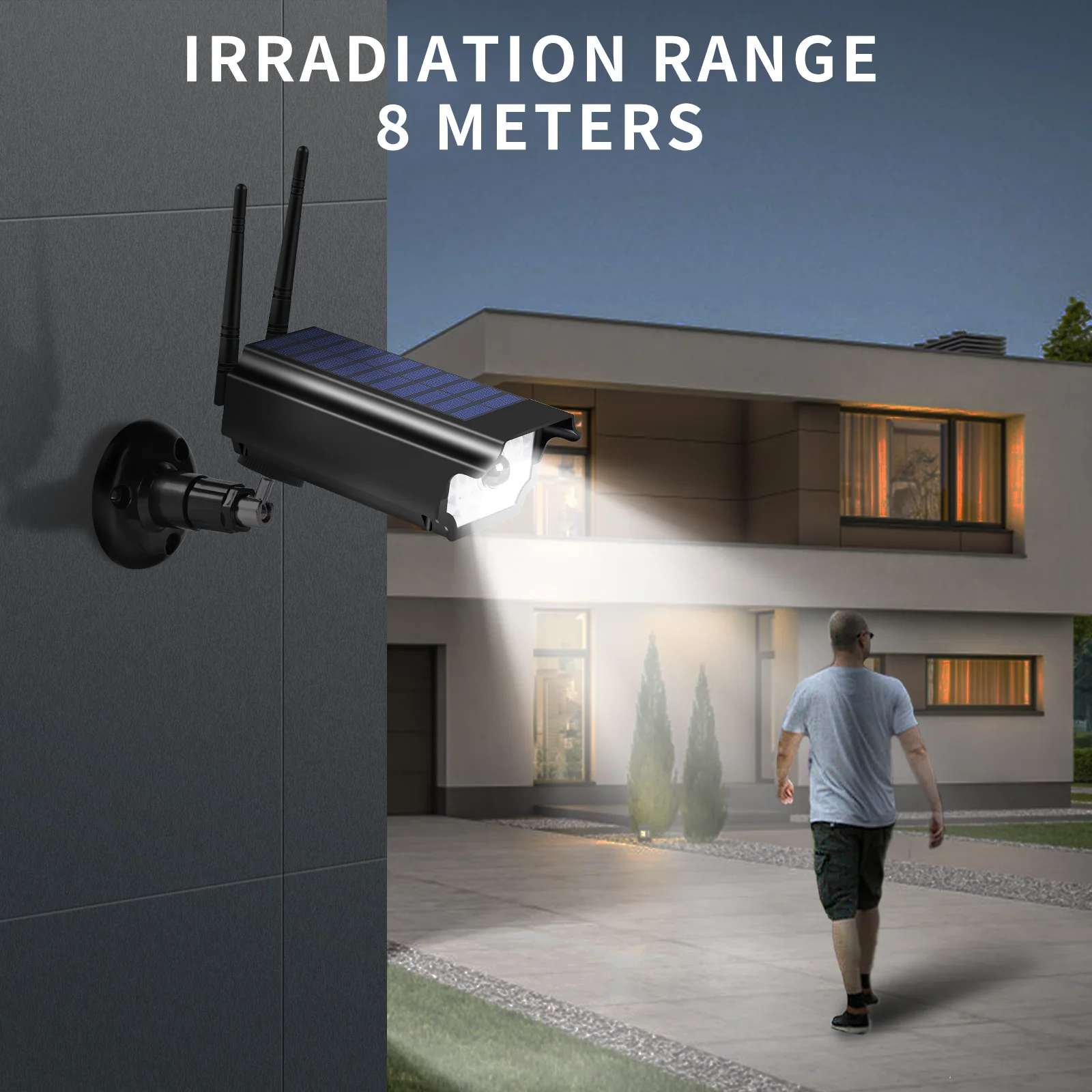 Фальшивая камера видеонаблюдения наружная наблюдения на солнечной энергии