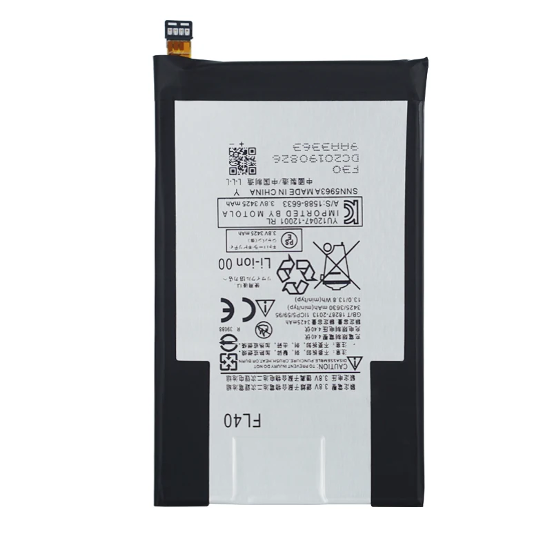 Новая батарея FL40 для Motorola Moto X play 3A Dual XT1543 XT1544 XT1560 XT1561 XT1562 XT1563 XT1565 3425/3630mAh | Мобильные