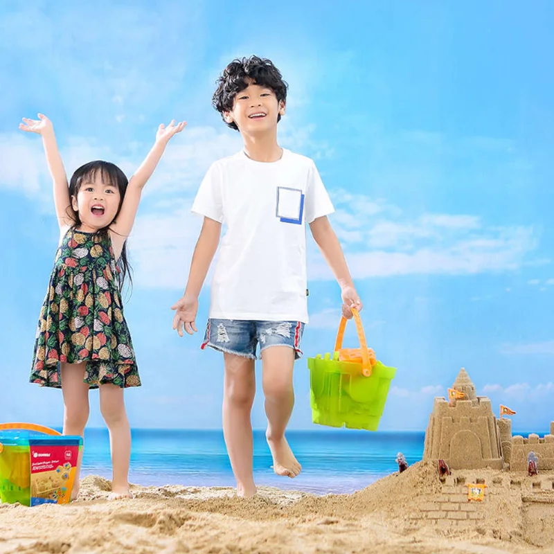 25 шт. Xiaomi Mijia Bravokids пляжные игрушки песочный замок чайник режим Лопата ведро с ящиком для хранения силиконовые игрушки для 3+ детей