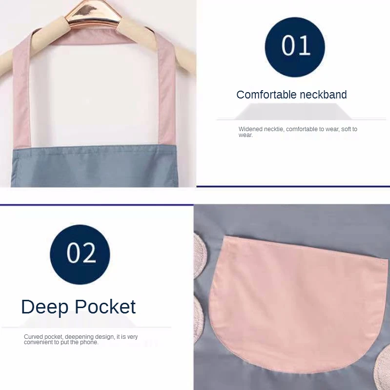 

Kitchen Supplies Hanging Aprons Waterproof And Oil-Proof For Kitchen Accessories Cleaning Bowl Household Cleaning Products
