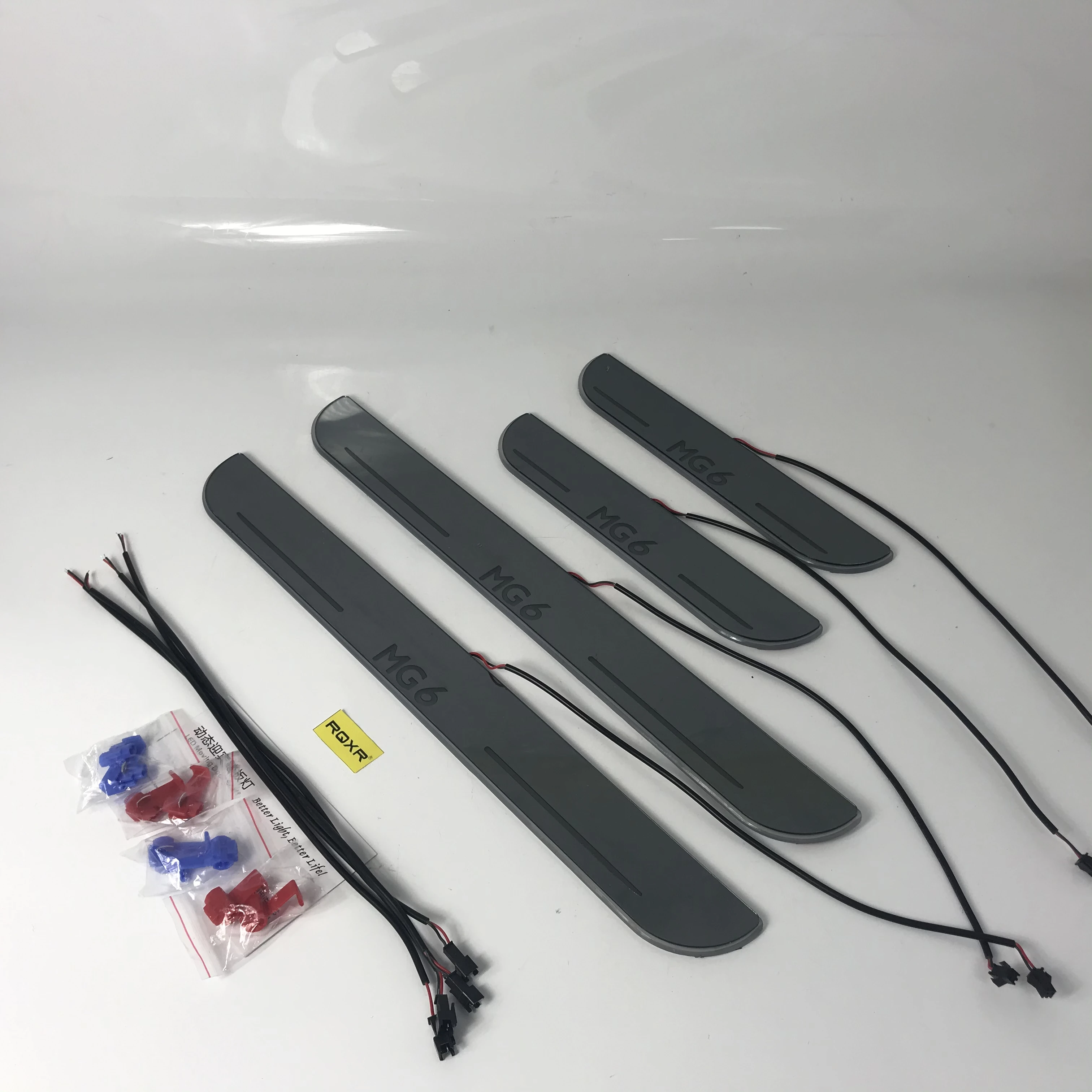 

Infrared Sensor Control Led Door Sill Plate Strip Welcome Light Threshold Guard Protectors for Mg6