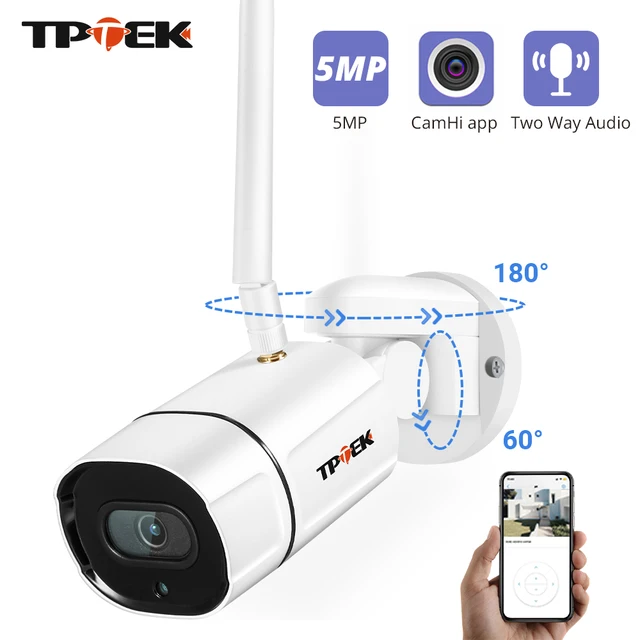 5MP IP Camera WiFi Pan Tilt Wireless Wi-Fi Camera Video Surveillance Security Outdoor PTZ Two-Way Audio1080P Camara CamHi Cam 1