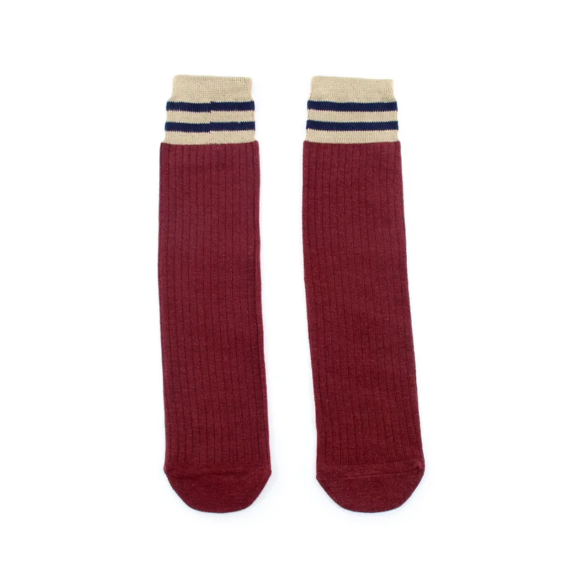 

5 Pairs Autumn and Winter Pile Socks Fashion College Wind Ladies Tube Socks Joker Striped Calf Socks