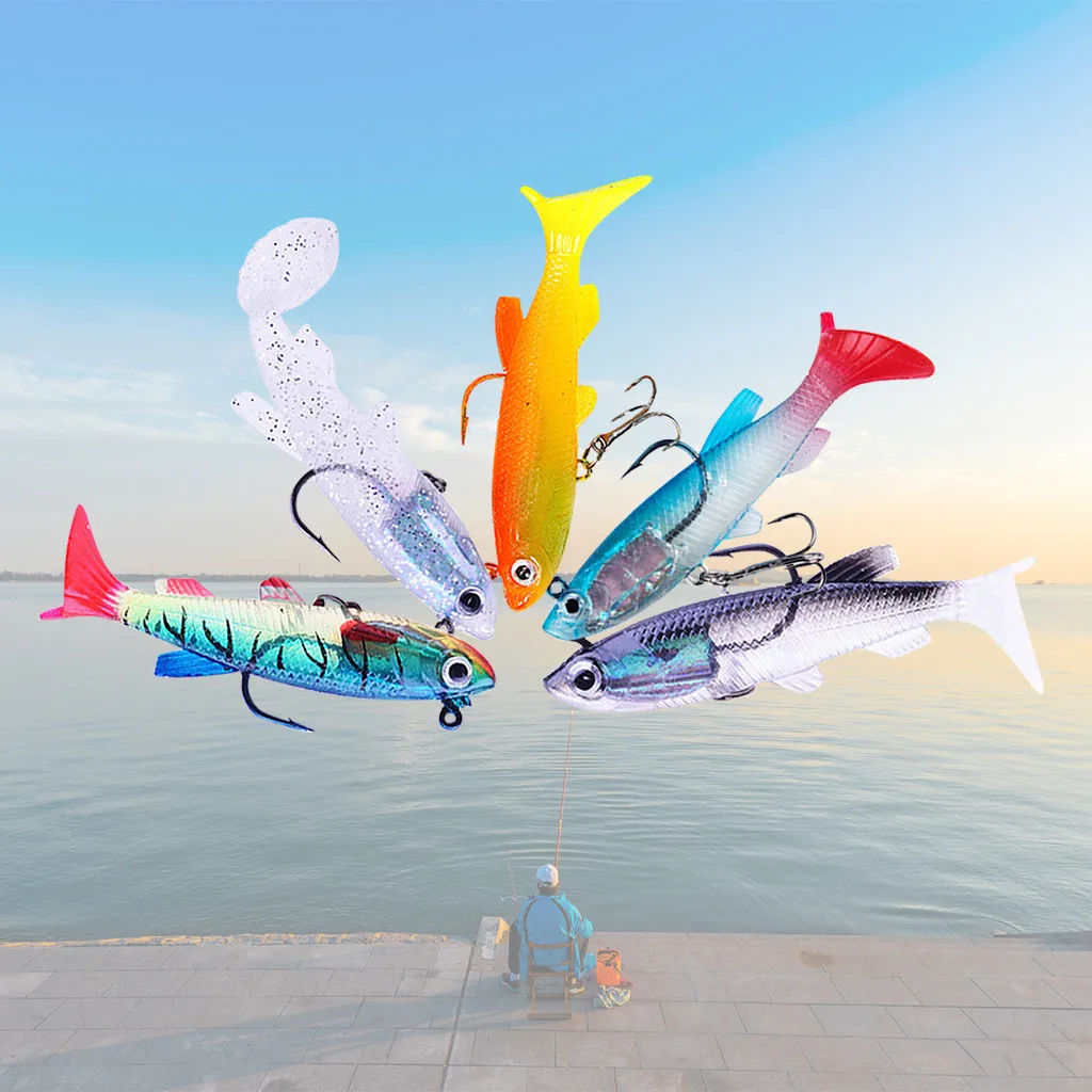 5 шт. приманка с крючком плавающие тонущие приманки для рыбной ловли