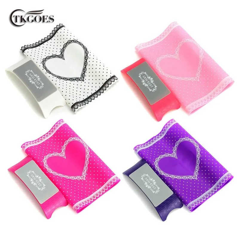 1 Набор силиконовых ковриков 4 цвета|nail art equipment|salon manicurehand holder |